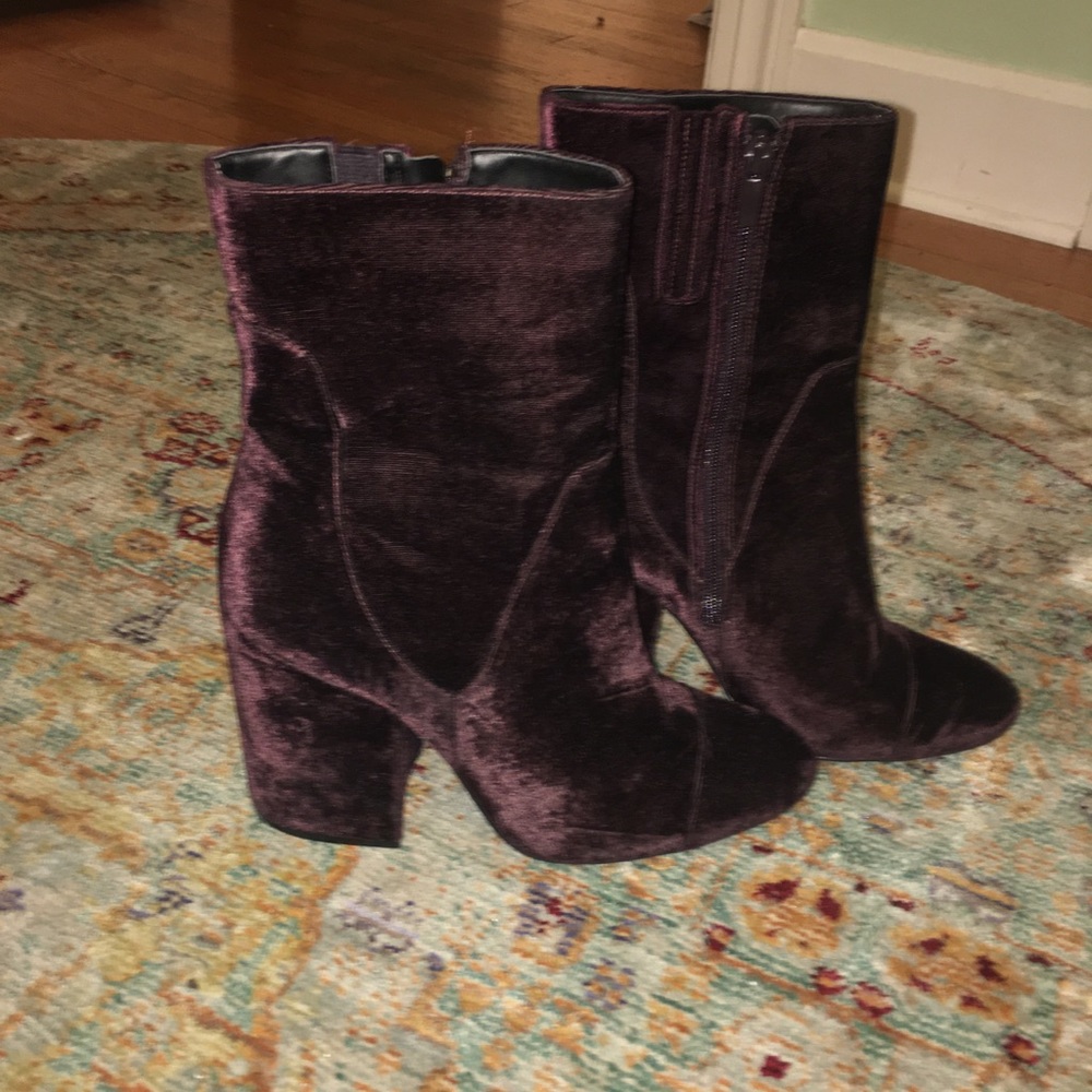 Kendall + Kylie Velour Boots